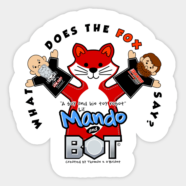 LMBFOX05 Sticker by Lil' Mando and Bot